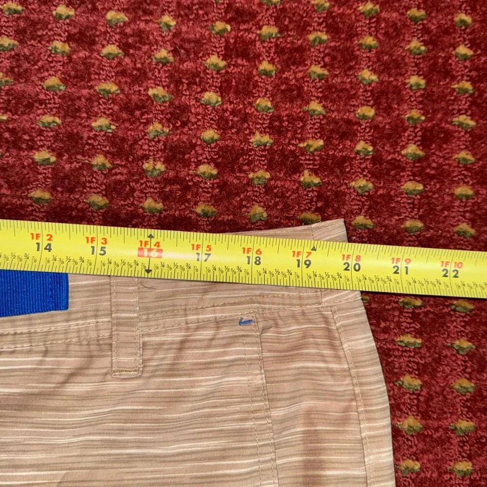Zoo York Cargo Shorts Mens 40 Tan Space Dye Excellent Belted Skate Streetwear
